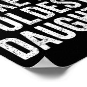 Awesome Like My Oldest Daughter Mother's Day Fathe ポスター (角)