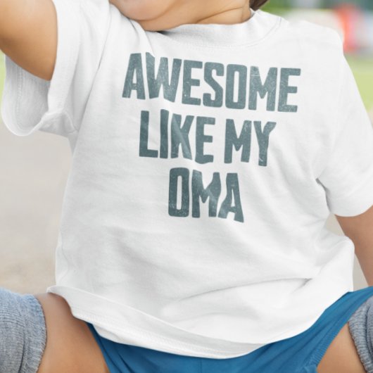 AWESOME LIKE MY OMA Funny ベビーTシャツ