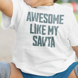 AWESOME LIKE MY SAVTA Funny ベビーTシャツ