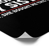 Awesome Like My Sister Sarcastic Funny Brother  ポスター (角)