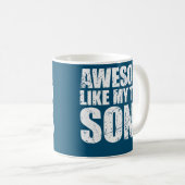 Awesome Like My Three Sons Mother's Day and コーヒーマグカップ (正面右)