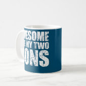 Awesome Like My Three Sons Mother's Day and コーヒーマグカップ (正面左)