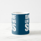 Awesome Like My Three Sons Mother's Day and コーヒーマグカップ (中央)