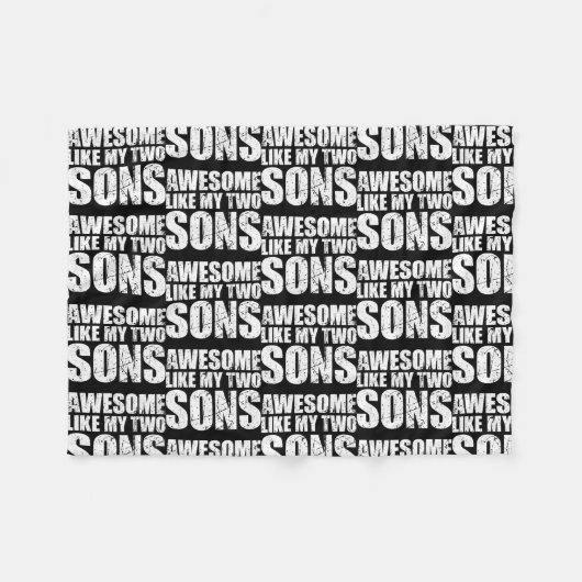 Awesome Like My Three Sons Mother's Day and フリースブランケット (正面(横))