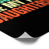 Awesome Like My Twin Daughters Funny Mom Dad Paren ポスター (角)