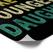 Awesome Like My Youngest Daughter Father's Day Mot ポスター (角)