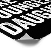 Awesome Like My Youngest Daughter Funny Dad Joke F ポスター (角)