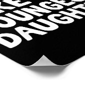 Awesome Like My Youngest Daughter Funny Dad Men Fa ポスター (角)