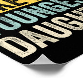 Awesome Like My Youngest Daughter Funny Father's D ポスター (角)