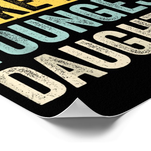 Awesome Like My Youngest Daughter Funny Father's D ポスター (角)