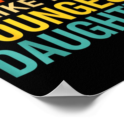 Awesome Like My Youngest Daughter Funny Men Dad Fa ポスター (角)