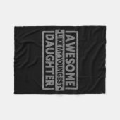 Awesome Like My Youngest Daughter Men Fathers Day  フリースブランケット (正面(横))