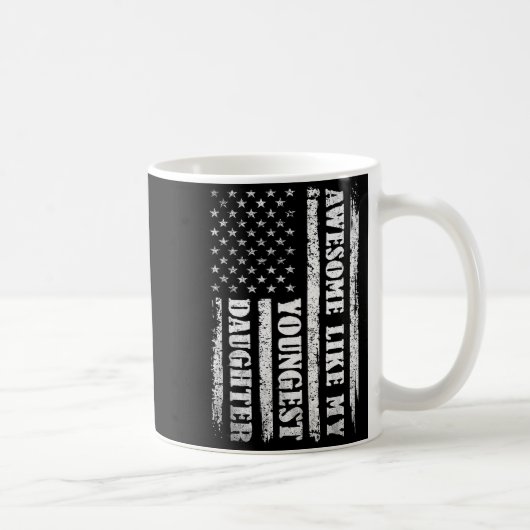 Awesome Like My Youngest Daughter Men Funny For Da コーヒーマグカップ (右)
