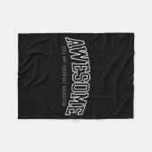 Awesome Like My Youngest Daughter Mother's Day Fat フリースブランケット (正面(横))