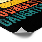 Awesome Like My Youngest Daughter Mother's Day Fat ポスター (角)