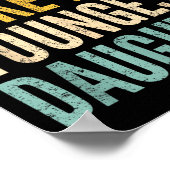 Awesome Like My Youngest Daughter Mother's Day Fat ポスター (角)