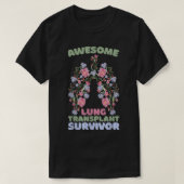 Awesome Lung Transplant Survivor Tシャツ (デザイン正面)