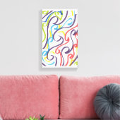 Awesome Maori style ribbon art キャンバスプリント (インサイチュ (リビング))