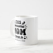 Awesome Mom コーヒーマグカップ (正面左)