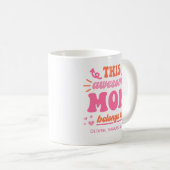 Awesome Mom Pink Orange コーヒーマグカップ (正面右)