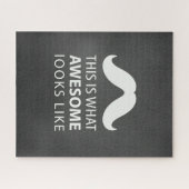 Awesome Mustache ジグソーパズル (横)