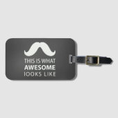 Awesome Mustache ラゲッジタグ (正面横)