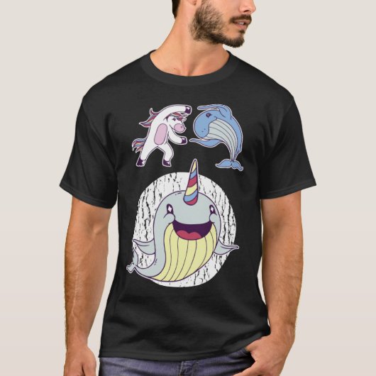 Awesome Narwhal Unicorns Of The Sea Tシャツ (正面)