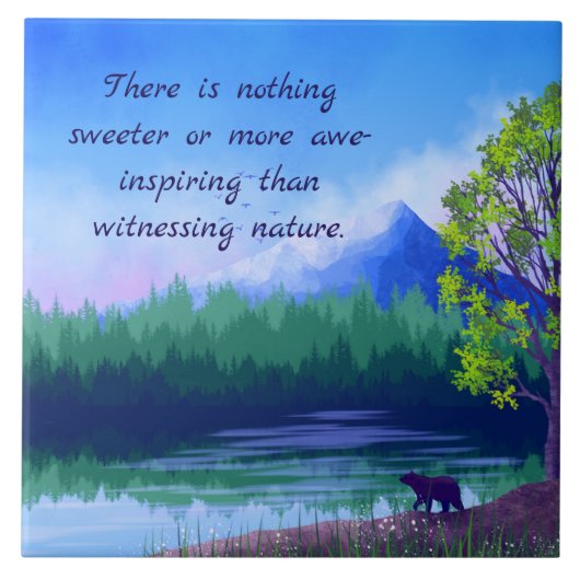 AWESOME NATURE DECORATIVE TILE タイル (正面)