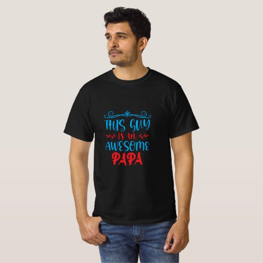 Awesome Papa Tシャツ (正面フル)