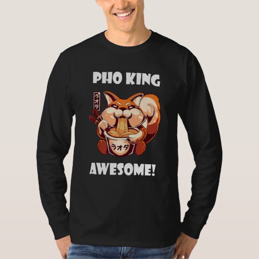Awesome Pho Fox Pho Bowl Vietnamese Noodle Soup As Tシャツ (正面)