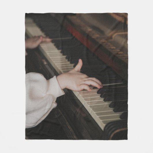 Awesome Piano Artwork フリースブランケット (正面)
