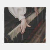 Awesome Piano Artwork フリースブランケット (正面(横))