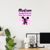 AWESOME PINK PERSONALIZED CHEERLEADING POSTER ポスター (ホームオフィス)
