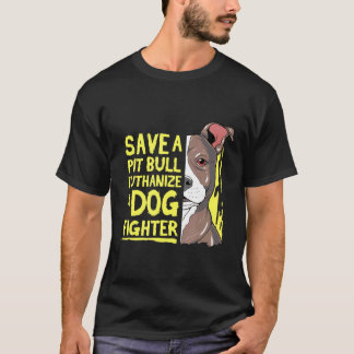 Awesome Pitbull Gif Save A Pit Bull Lover New Tシャツ