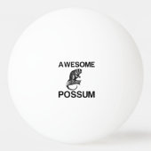 AWESOME POSSUM 卓球ボール (正面)