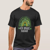 Awesome Rainbow 4Th Grade Squad St Patricks Day Me Tシャツ (正面)