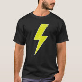 Awesome Retro Distressed YELLOW & WHITE Lightning  Tシャツ (正面)