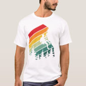 Awesome Rock Climbing Adventure Retro Mountain Tシャツ (正面)