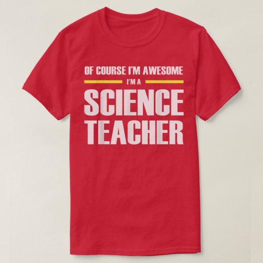 Awesome Science Teacher 107 Tシャツ (デザイン正面)