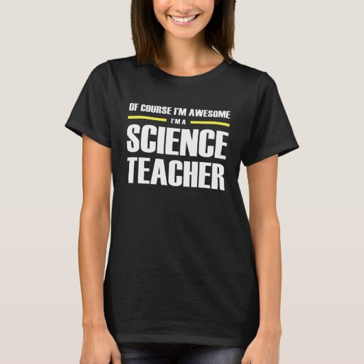 Awesome Science Teacher Tシャツ (正面)