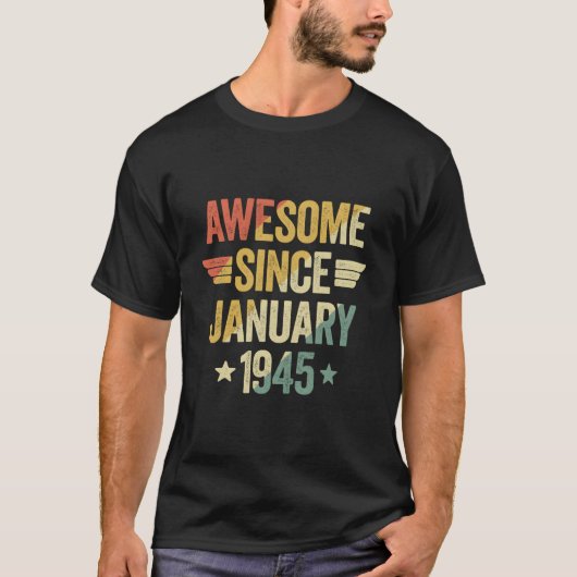 Awesome Since 1945 January Tシャツ (正面)