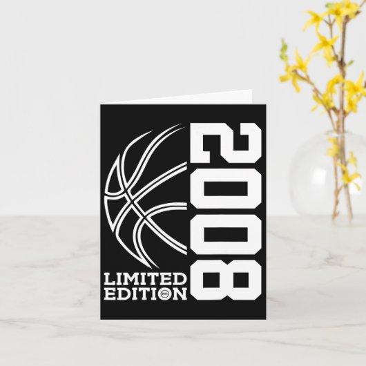 Awesome Since 2008 Birthday Bysketbyll Limited Edi カード (黄色い花)