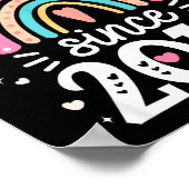 Awesome Since 2016 9th Birthday Rainbow Born In 20 ポスター (角)