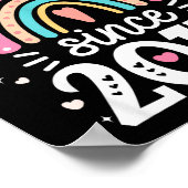 Awesome Since 2017 8th Birthday Rainbow Born In 20 ポスター (角)