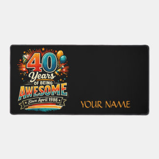 Awesome Since April 1986 デスクマット