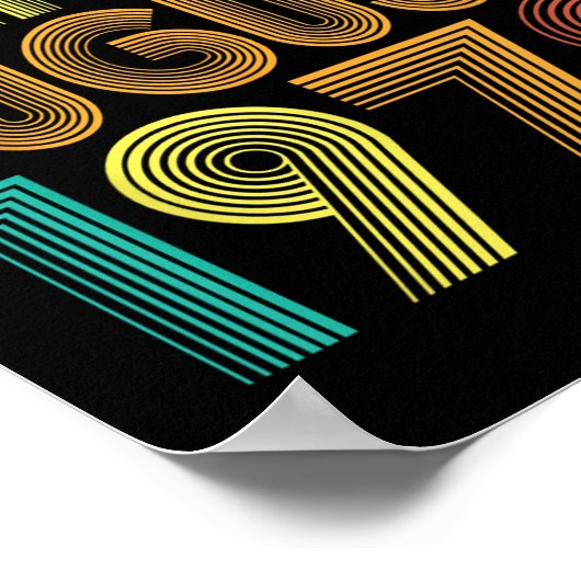 Awesome Since August 1978 Years 47th Birthday Funn ポスター (角)