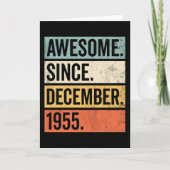 Awesome Since December 1955 Birthday カード (正面)