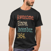 Awesome Since December 1984 37th Tシャツ (正面)