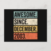 Awesome Since December 2003 Birthday ポストカード (正面)