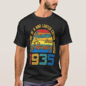 Awesome Since February 1935 88 Years Old 88th Birt Tシャツ (正面)